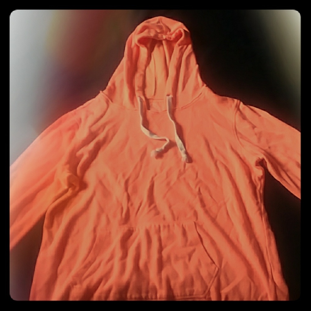 neon orange hoodie